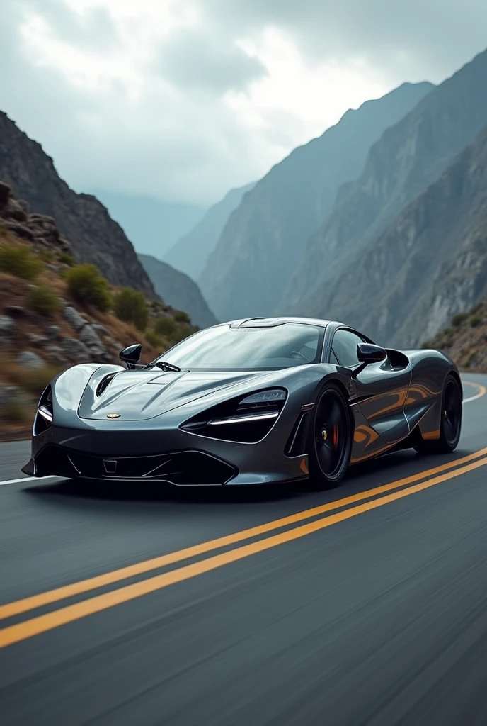 Create a luxury supercar focused on speed and sportiness,