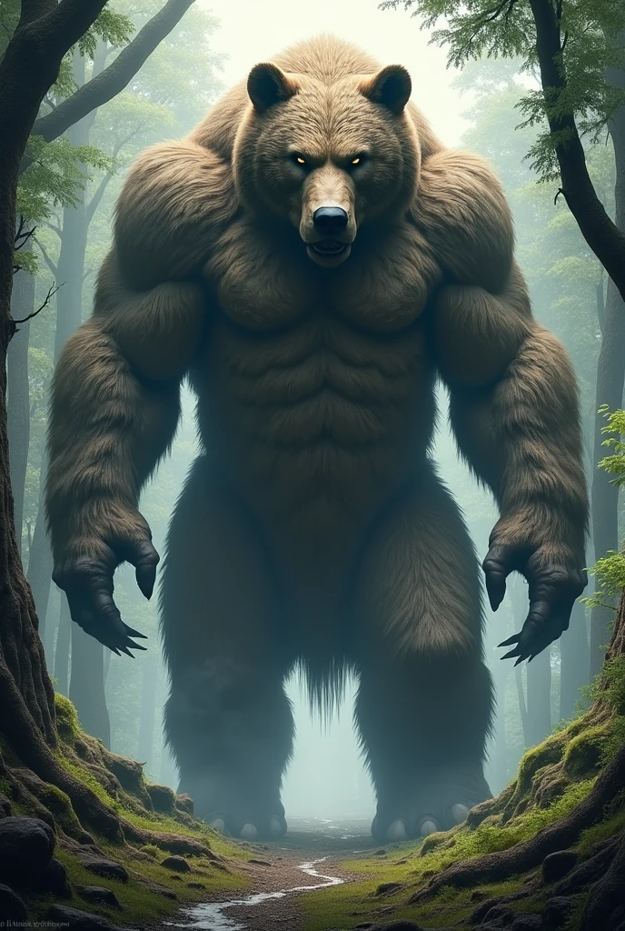A giant half-human bear