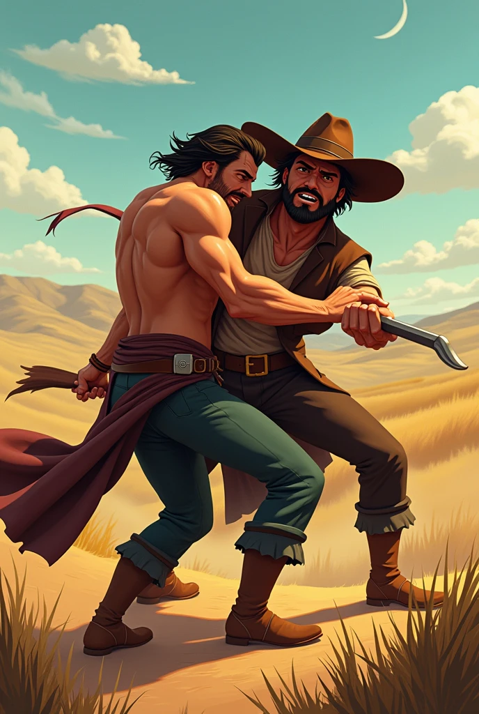 Martin Fierro fighting animated