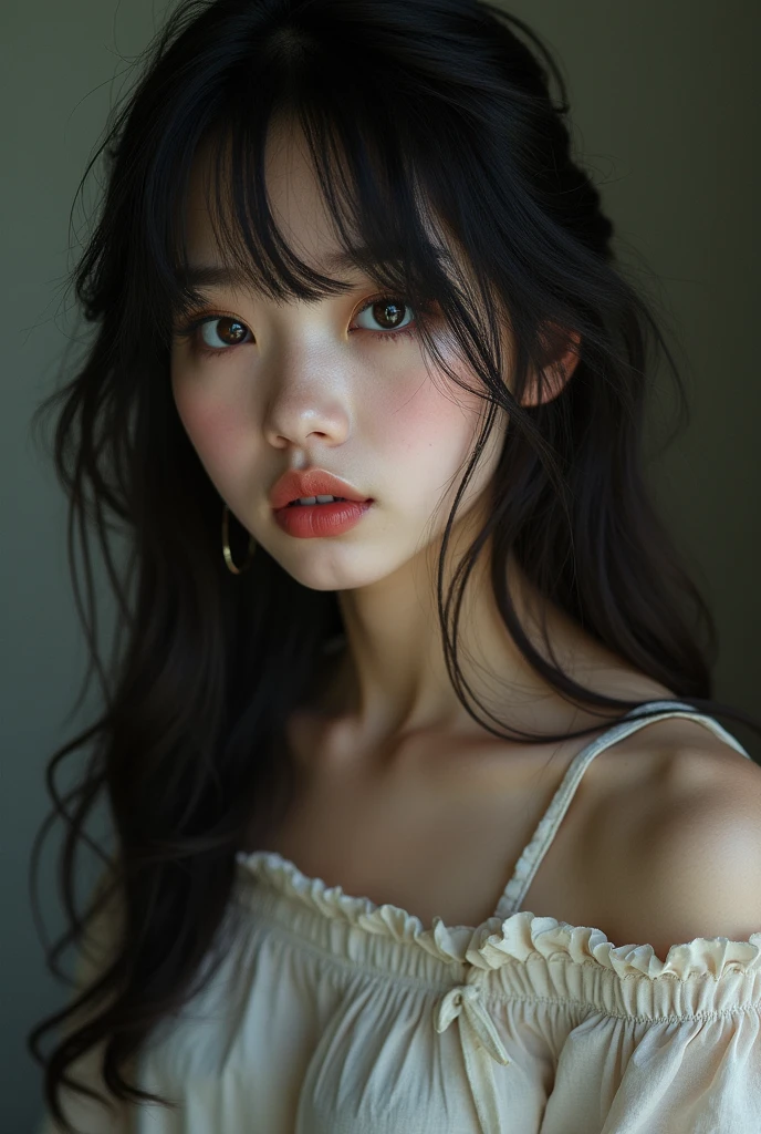 Realistic photo of gagged japanese girl