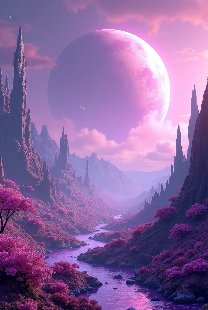 Habitable purple planet