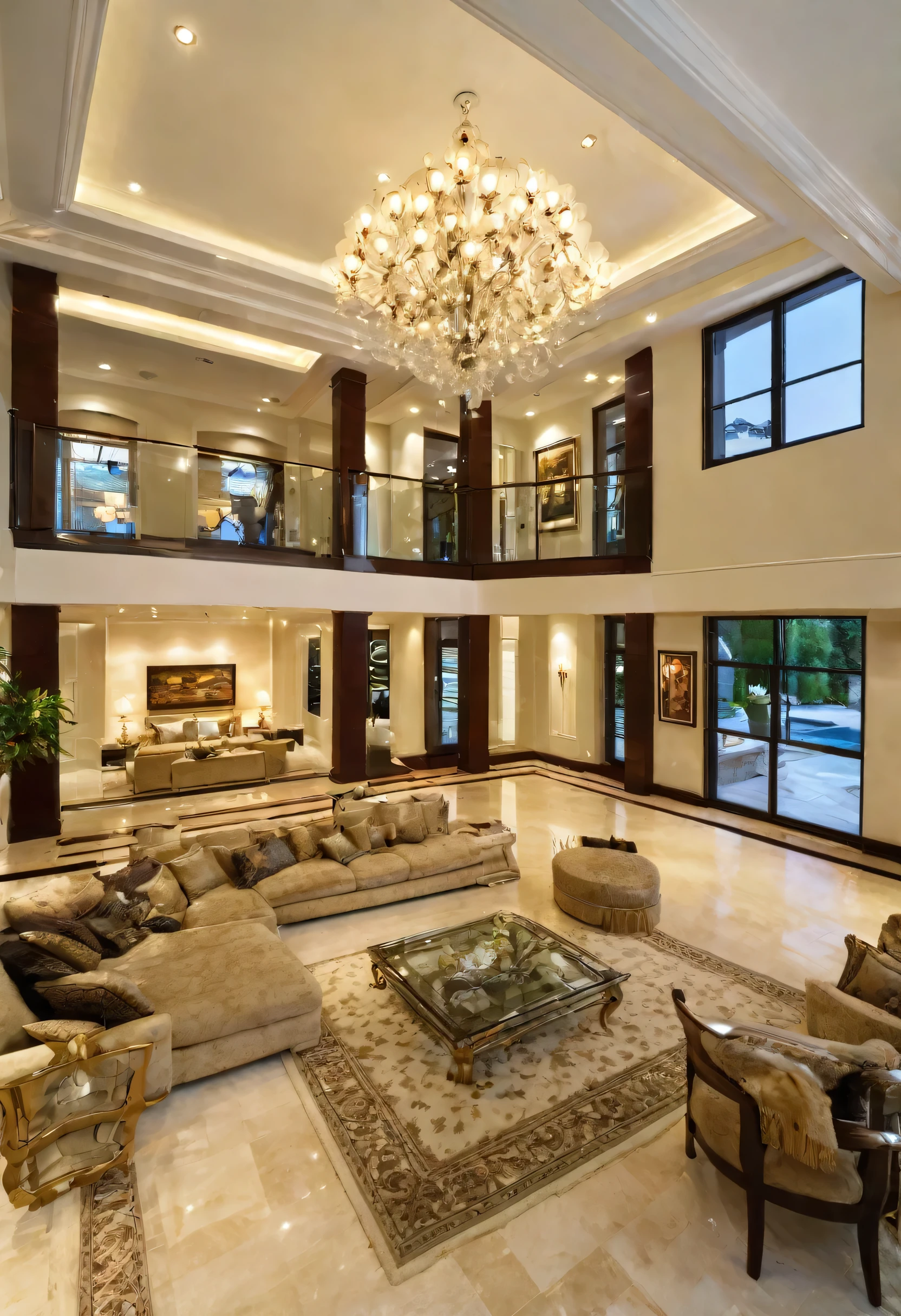 Beautiful luxury home with so many lights and beautiful very big room having and big frame beautiful room 