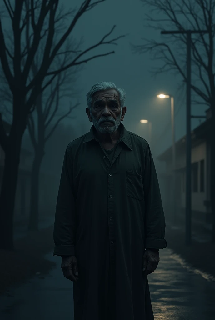 In the darkness of the night, Suresh was very sad.