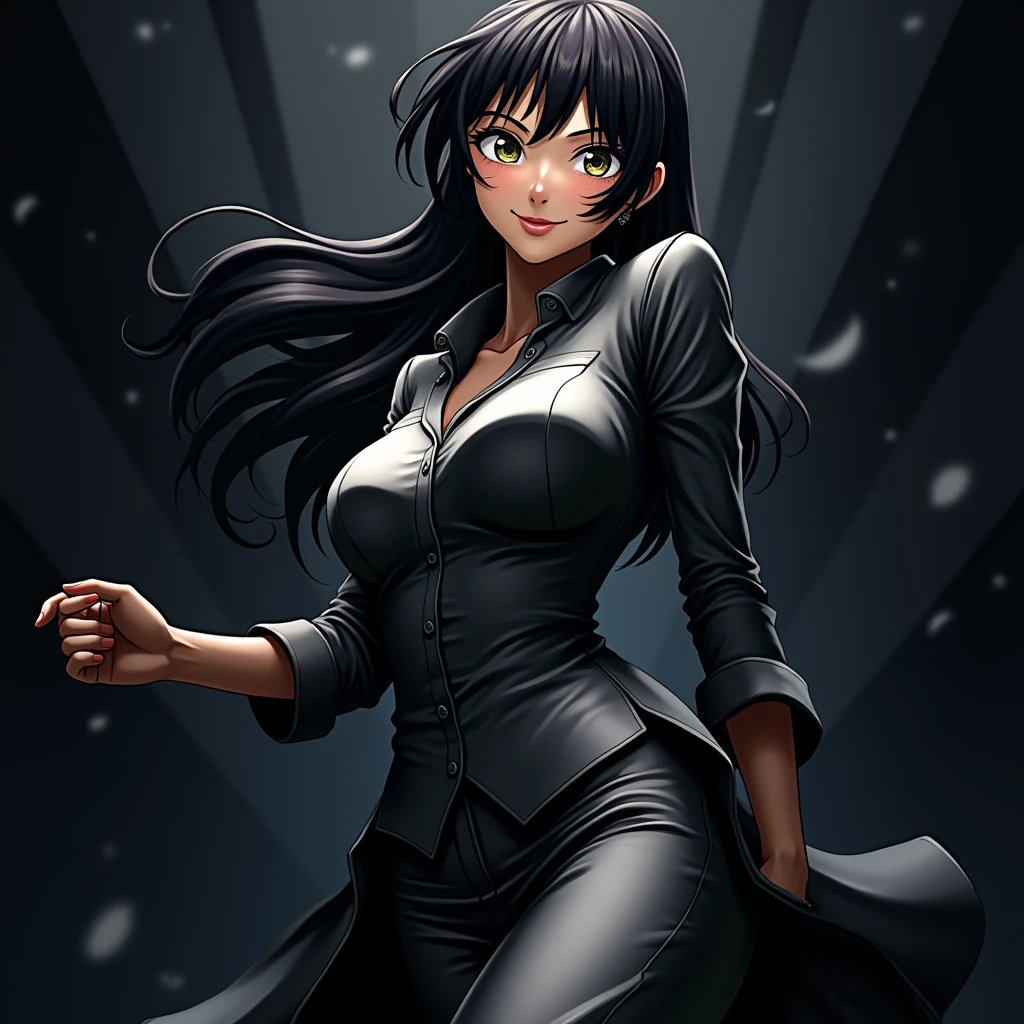 ((masterpiece)), (8k, high_resolution), (distinct_image), (best quality), (sunshine, face on light), (face on light:1.1), (meitantei conan (style), detecive conan (style), meitantei conan), solo, beautiful eyes and detailed face, ((1girl, solo)), medium breasts, wide hip, (abs:0.8), ((school uniform)), (ponytail), (blush, happy, happy smile, laughing),