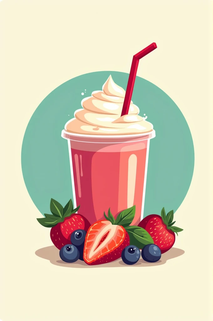 Crea un logo de (venta de frappes y smoothies)