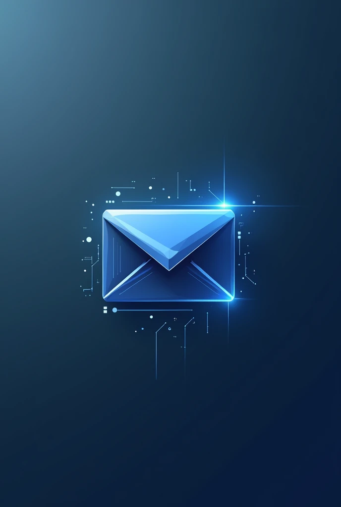 Logo of a futuristic and technological email app