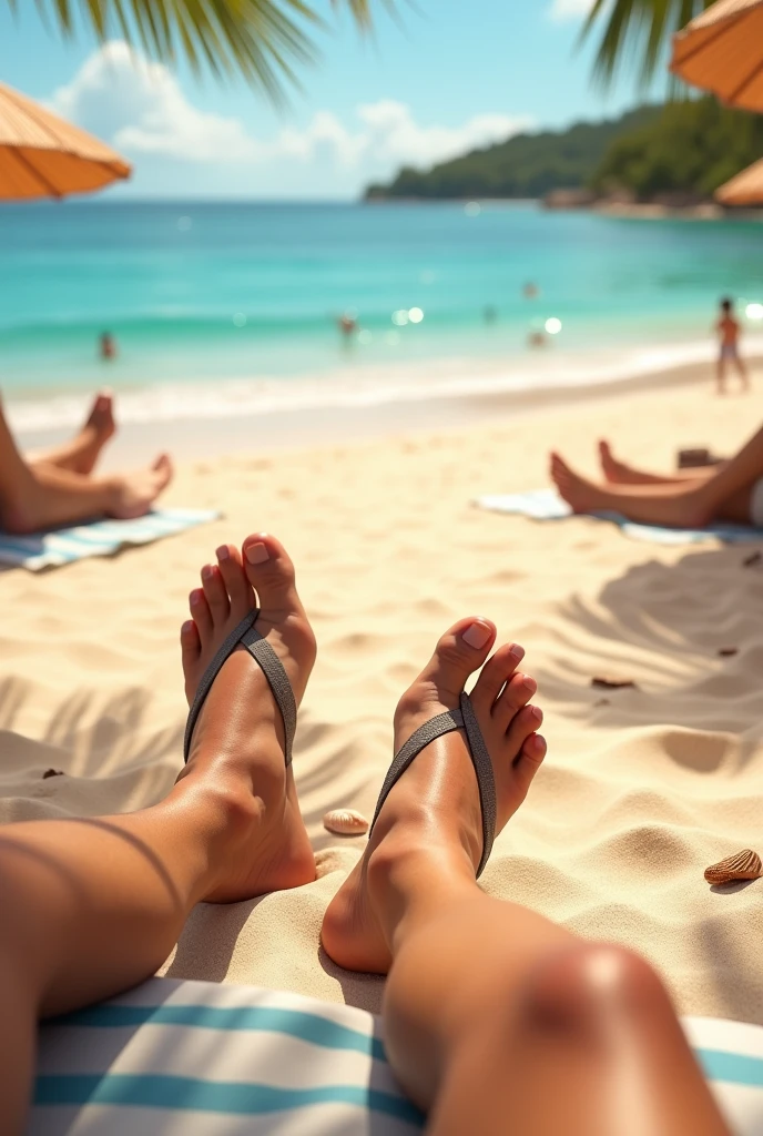 Des Pieds a la plage