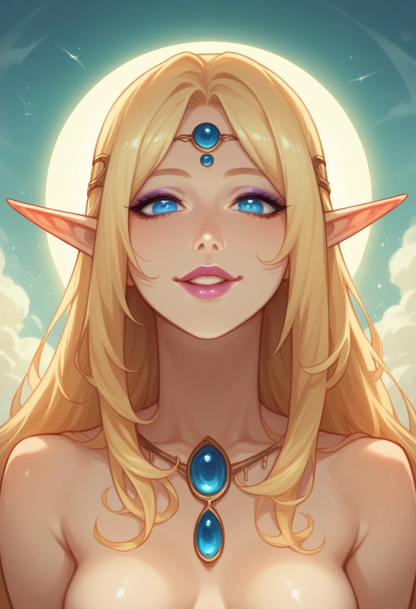 1female, solo, in her 20s, mature woman, blonde hair, long hair, blue eyes, pink lips, smiling, kawaii, elf, elvish, medium breasts, slim body, sfw, ((aegyo sal)), glossy eyes, double eyelids, soft dark circles under the eyes, beautiful lips, (glossy lips), soft smooth skin, amazing scenery, amazing scenery, epic lighting, eyeshadow, lipstick, (((stradling a man, placing her hands on men's sternum, doing cpr on a man, resuscitation)))