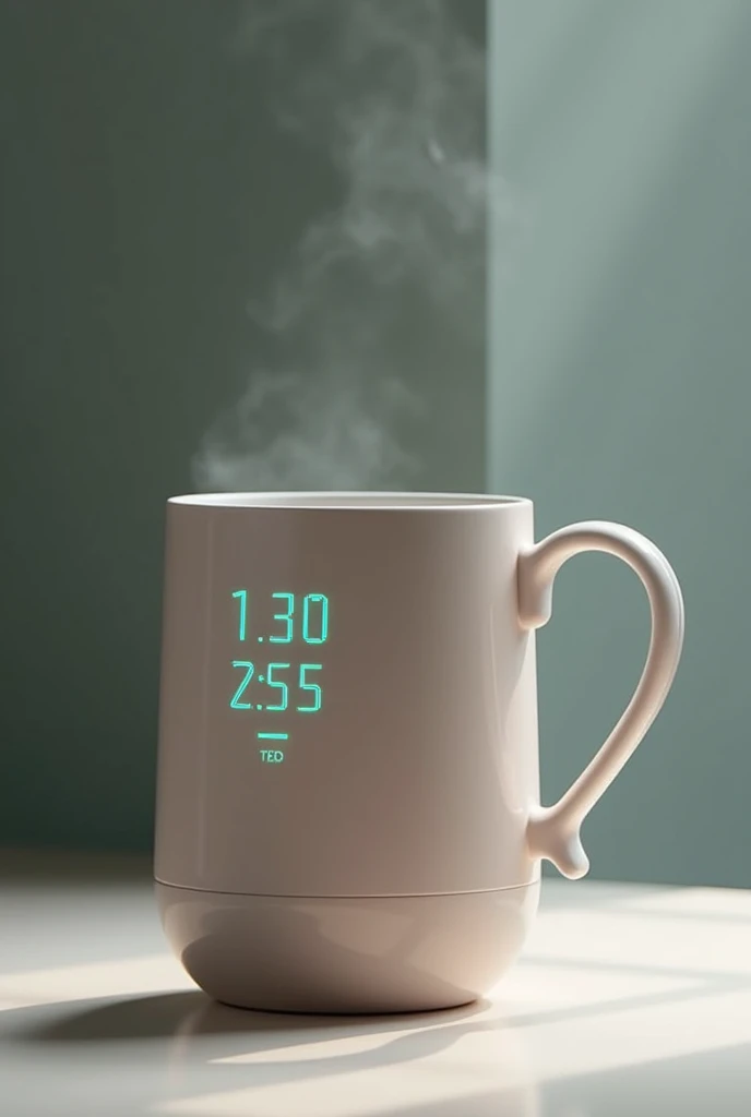 , a smart reusable cup. This mug is designed not only to be eco-friendly, made of biodegradable materials, It also has a digital display that indicates the temperature of the drink and the time that has passed since it was served.. besides, It has a tracking system that connects to an app to remind you when it&#39;s time to clean the bowl or when you should drink more water.. 