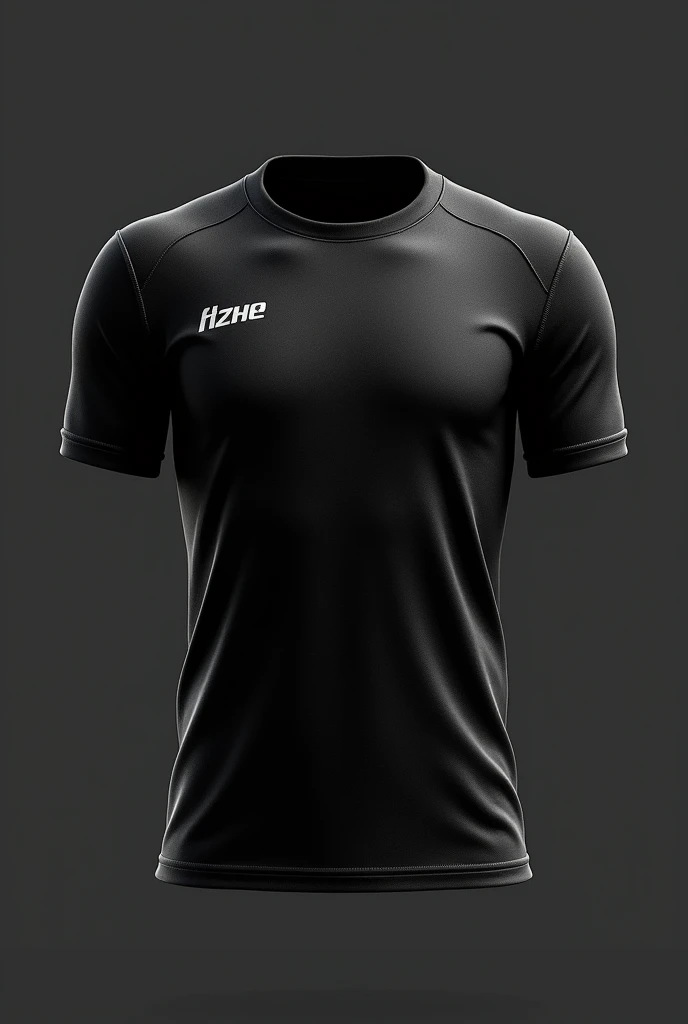 Create a front and back team jersey with black color
