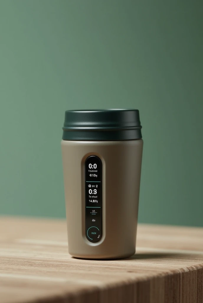 Clear! I present to you the "EcoCup", a smart reusable cup. This mug is designed not only to be eco-friendly, made of biodegradable materials, It also has a digital display that indicates the temperature of the drink and the time that has passed since it was served.. besides, It has a tracking system that connects to an app to remind you when it&#39;s time to clean the bowl or when you should drink more water.. With a modern design and customizable colors, It would be perfect for those looking to take care of the environment and lead a healthy lifestyle.!