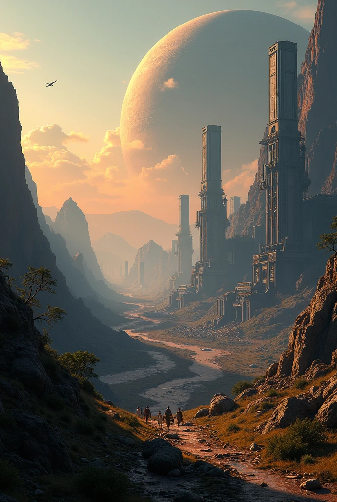 Picture a sprawling human colony on a distant exoplanet, where the sky glows with unfamiliar colors and alien landscapes stretch out to the horizon. Massive biodomes protect settlers from harsh environments, while advanced terraforming machines slowly transform the planet into a new Earth. The colonists, a mix of pioneers and scientists, explore ancient alien ruins, discovering technologies and mysteries that could change the course of human history.