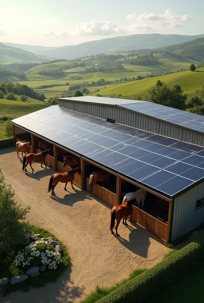 solar powered stables