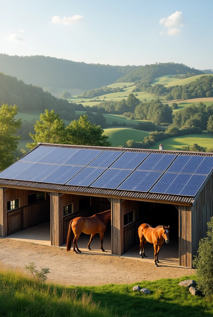 solar powered stables