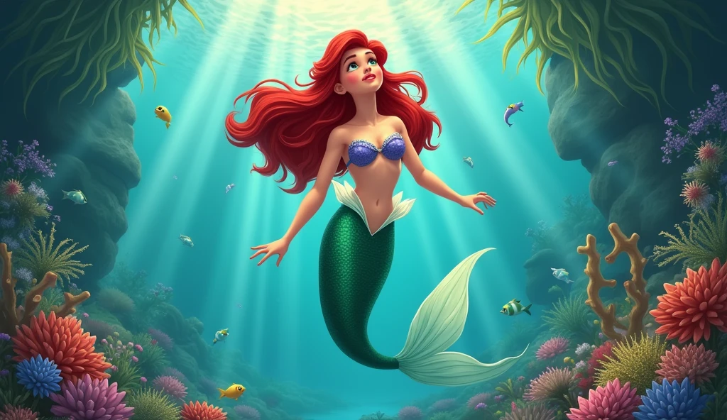 Show a picture of the mermaid Ariel