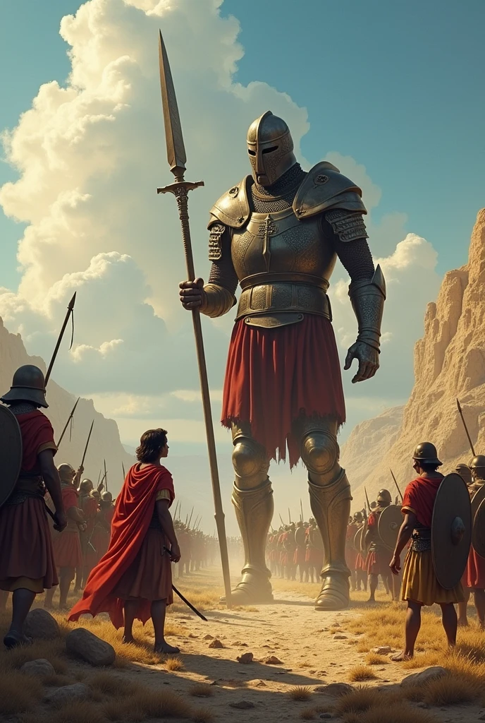 The story of David and Goliath is one of the best known in the Bible., narrated in the book of 1 Samuel, Chapter 17.
In the time of King Saul, the Israelites were at war with the Philistines. The armies of the two peoples were camped on opposite sides of a valley.. Among the Philistines, there was a giant warrior named Goliath, which was about three meters tall. He wore heavy armor and carried a huge spear.. each and every day, Goliath challenged the Israelites, provocando-os a enviar um guerreiro para lutar contra him em combate singular. however, none of the Israelite soldiers had the courage to face him.
Davi, a young shepherd, was the youngest son of Jesse. His three older brothers were in Saul's army.. Certo dia, Davi foi enviado por seu pai ao campo de batalha para levar comida a seus irmãos e saber como hims estavam. when it arrived, heard Goliath's challenge and was outraged to see that no one had the courage to face him. Davi, confident in God's protection, volunteered to fight the giant.
Saul, initially reluctant, ended up allowing David to face Goliath. The king tried to dress David in his own armor, but the young man, sem estar acostumado com aquhim equipamento pesado, decided to fight with just his sling and some smooth stones he picked up from a stream.
on battlefield, Goliath laughed and despised David, considering it just a . however, David was not intimidated. He told Goliath that, although the giant came armed with sword and spear, him, Davi, came in the name of the Lord of hosts, the God of Israel.
David put a stone in his sling and threw it accurately. The stone hit Goliath in the forehead, fazendo com que him caísse ao chão, dead. David ran to the giant's body, took Goliath's sword and used it to behead him.
David's victory over Goliath made a huge impact. The Philistines, when they see their champion defeated, fled in despair, and the Israelites pursued them, winning the battle