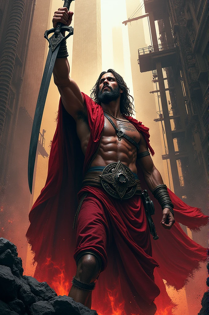 Make Joshua from the Bible as a Metallica print
