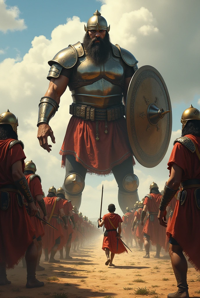 The story of David and Goliath is one of the best known in the Bible., narrated in the book of 1 Samuel, Chapter 17.

In the time of King Saul, the Israelites were at war with the Philistines. The armies of the two peoples were camped on opposite sides of a valley.. Among the Philistines, there was a giant warrior named Goliath, which was about three meters tall. He wore heavy armor and carried a huge spear.. each and every day, Goliath challenged the Israelites, provocando-os a enviar um guerreiro para lutar contra him em combate singular. however, none of the Israelite soldiers had the courage to face him.

Davi, a young shepherd, was the youngest son of Jesse. His three older brothers were in Saul&#39;s army.. Certo dia, Davi foi enviado por seu pai ao campo de batalha para levar comida a seus irmãos e saber como hims estavam. when it arrived, heard Goliath&#39;s challenge and was outraged to see that no one had the courage to face him. Davi, confident in God&#39;s protection, volunteered to fight the giant.

Saul, initially reluctant, ended up allowing David to face Goliath. The king tried to dress David in his own armor, but the young man, sem estar acostumado com aquhim equipamento pesado, decided to fight with just his sling and some smooth stones he picked up from a stream.

on battlefield, Goliath laughed and despised David, considering it just a . however, David was not intimidated. He told Goliath that, although the giant came armed with sword and spear, him, Davi, came in the name of the Lord of hosts, the God of Israel. 

David put a stone in his sling and threw it accurately. The stone hit Goliath in the forehead, fazendo com que him caísse ao chão, dead. David ran to the giant&#39;s body, took Goliath&#39;s sword and used it to behead him. 

David&#39;s victory over Goliath made a huge impact. The Philistines, when they see their champion defeated, fled in despair, and the Israelites pursued them, winning the battle