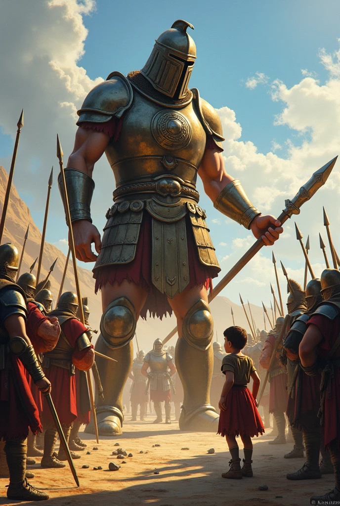 The story of David and Goliath is one of the best known in the Bible., narrated in the book of 1 Samuel, Chapter 17.
In the time of King Saul, the Israelites were at war with the Philistines. The armies of the two peoples were camped on opposite sides of a valley.. Among the Philistines, there was a giant warrior named Goliath, which was about three meters tall. He wore heavy armor and carried a huge spear.. each and every day, Goliath challenged the Israelites, provocando-os a enviar um guerreiro para lutar contra him em combate singular. however, none of the Israelite soldiers had the courage to face him.
Davi, a young shepherd, was the youngest son of Jesse. His three older brothers were in Saul's army.. Certo dia, Davi foi enviado por seu pai ao campo de batalha para levar comida a seus irmãos e saber como hims estavam. when it arrived, heard Goliath's challenge and was outraged to see that no one had the courage to face him. Davi, confident in God's protection, volunteered to fight the giant.
Saul, initially reluctant, ended up allowing David to face Goliath. The king tried to dress David in his own armor, but the young man, sem estar acostumado com aquhim equipamento pesado, decided to fight with just his sling and some smooth stones he picked up from a stream.
on battlefield, Goliath laughed and despised David, considering it just a . however, David was not intimidated. He told Goliath that, although the giant came armed with sword and spear, him, Davi, came in the name of the Lord of hosts, the God of Israel.
David put a stone in his sling and threw it accurately. The stone hit Goliath in the forehead, fazendo com que him caísse ao chão, dead. David ran to the giant's body, took Goliath's sword and used it to behead him.
David's victory over Goliath made a huge impact. The Philistines, when they see their champion defeated, fled in despair, and the Israelites pursued them, winning the battle