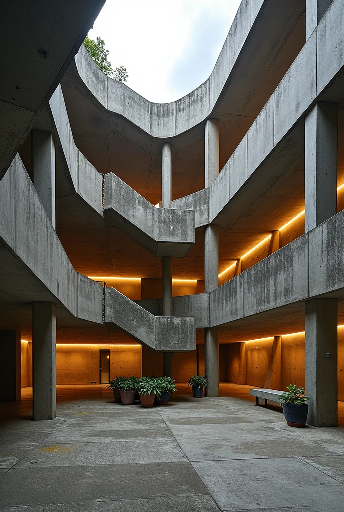 Sesc Pompeia in Sao Paulo, designed by architect Lina Bo Bardi