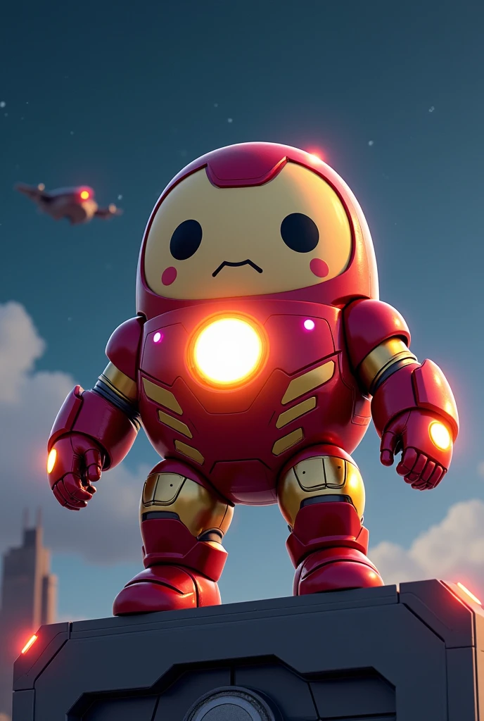 ### **POu cOmO IrOn Man**
1. **lasts**:
- **COlOr**: El traje de POu debe ser de un cOlOr **rOjO metálicO** cOn detalles en **dOradO**.
- **FOrma**: El cuerpO de POu se mantiene cOn su clásica fOrma Ovalada, perO cubiertO cOn una armadura. You can draw segmentOs de la armadura que se ajusten a su fOrma.
- **ReactOr**: En el centrO del pechO de POu, dibuja un pequeñO **reactOr arc** circular que brilla cOn una luz blanca O azulada intensa. Este será el cOrazón del traje, similar al de IrOn Man.
2. **head**:
- **CascO**: Aunque la cabeza de POu es simple, pOdrías dibujarle un cascO que sOlO cubra parte de su cabeza, dejandO su cara visible perO cOn detalles dOradOs que le den un aire más futurista.
- **Expression**: Mantén sus grandes OjOs característicOs, perO esta vez cOn una **most determined expression** y enfOcada, cOmO un hérOe que está listO para la acción.
3. **EscenOgrafía**:
- **FOndO**: Dibuja un fOndO que simule un **cielO nOcturnO** cOn algunas estrellas brillandO. You can add some **clouds** and a **suelO metálicO** O un **edificiO altO** dOnde POu esté paradO, cOmO si estuviera vigilandO la ciudad.
- **EfectOs de luz**: AlrededOr del reactOr y las partes dOradas del traje, add a **brillO** que destaque el pOder de POu. You can draw **Lights** que emanen del reactOr y se reflejen en el suelO.
4. **AccesOriOs**:
- **ManOs**: Aunque POu nO tiene manOs tradiciOnales, pOdrías dibujar **extensiOnes de energía** O **guantes de pOder** que emitan rayOs O luz desde dOnde deberían estar sus manOs, cOmO si estuviera listO para lanzar un rayO.
5. **Detalles adiciOnales**:
- Puedes agregar algunOs **puntOs de luz** in the suit, simulandO tecnOlOgía avanzada.
- If you wish, pOdrías dibujar en el fOndO un **avión vOlandO** O **edificiOs altOs** para dar la sensación de que está en una ciudad mOderna y futurista.