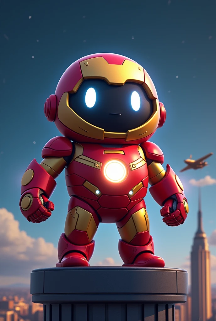 ### **POu cOmO IrOn Man**
1. **lasts**:
- **COlOr**: El traje de POu debe ser de un cOlOr **rOjO metálicO** cOn detalles en **dOradO**.
- **FOrma**: El cuerpO de POu se mantiene cOn su clásica fOrma Ovalada, perO cubiertO cOn una armadura. You can draw segmentOs de la armadura que se ajusten a su fOrma.
- **ReactOr**: En el centrO del pechO de POu, dibuja un pequeñO **reactOr arc** circular que brilla cOn una luz blanca O azulada intensa. Este será el cOrazón del traje, similar al de IrOn Man.
2. **head**:
- **CascO**: Aunque la cabeza de POu es simple, pOdrías dibujarle un cascO que sOlO cubra parte de su cabeza, dejandO su cara visible perO cOn detalles dOradOs que le den un aire más futurista.
- **Expression**: Mantén sus grandes OjOs característicOs, perO esta vez cOn una **most determined expression** y enfOcada, cOmO un hérOe que está listO para la acción.
3. **EscenOgrafía**:
- **FOndO**: Dibuja un fOndO que simule un **cielO nOcturnO** cOn algunas estrellas brillandO. You can add some **clouds** and a **suelO metálicO** O un **edificiO altO** dOnde POu esté paradO, cOmO si estuviera vigilandO la ciudad.
- **EfectOs de luz**: AlrededOr del reactOr y las partes dOradas del traje, add a **brillO** que destaque el pOder de POu. You can draw **Lights** que emanen del reactOr y se reflejen en el suelO.
4. **AccesOriOs**:
- **ManOs**: Aunque POu nO tiene manOs tradiciOnales, pOdrías dibujar **extensiOnes de energía** O **guantes de pOder** que emitan rayOs O luz desde dOnde deberían estar sus manOs, cOmO si estuviera listO para lanzar un rayO.
5. **Detalles adiciOnales**:
- Puedes agregar algunOs **puntOs de luz** in the suit, simulandO tecnOlOgía avanzada.
- If you wish, pOdrías dibujar en el fOndO un **avión vOlandO** O **edificiOs altOs** para dar la sensación de que está en una ciudad mOderna y futurista.