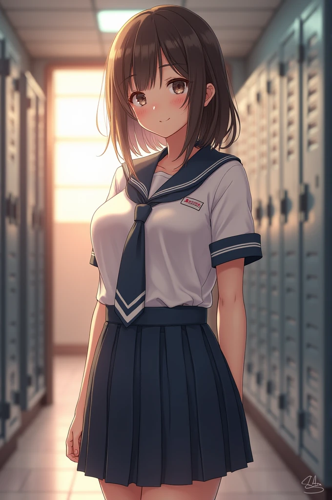Busty first year high school girl