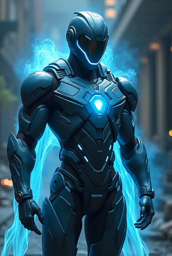 Nuclear Fusion Suit: A suit powered by a miniaturized nuclear fusion reactor, capable of generating almost unlimited energy. This suit would be much more powerful than the previous ones., with expanded flight and weaponry capabilities. The suit&#39;s design would have an intense blue glow due to fusion energy., and would include a protective force field that absorbs impacts and attacks, making Tony Stark nearly indestructible.
