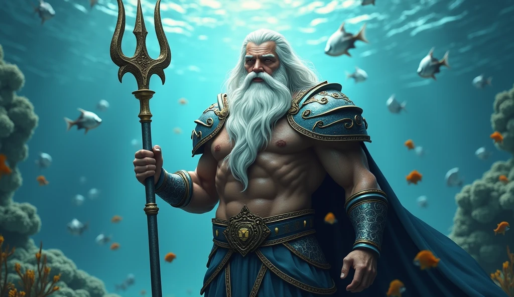 King Triton holding his trident