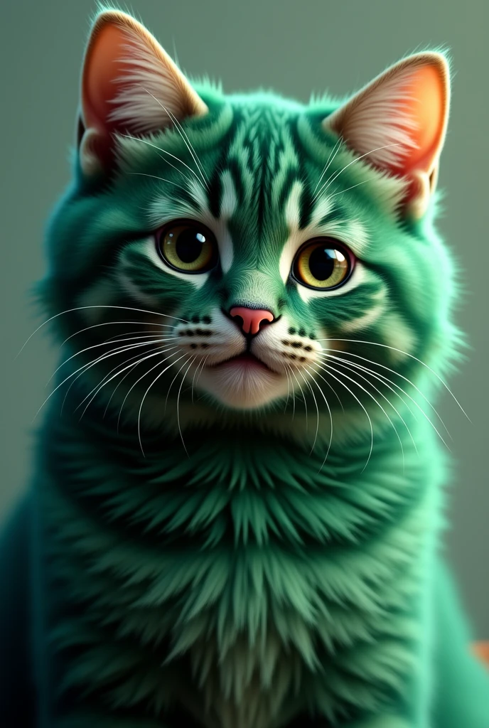 Image of a green tabby cat
