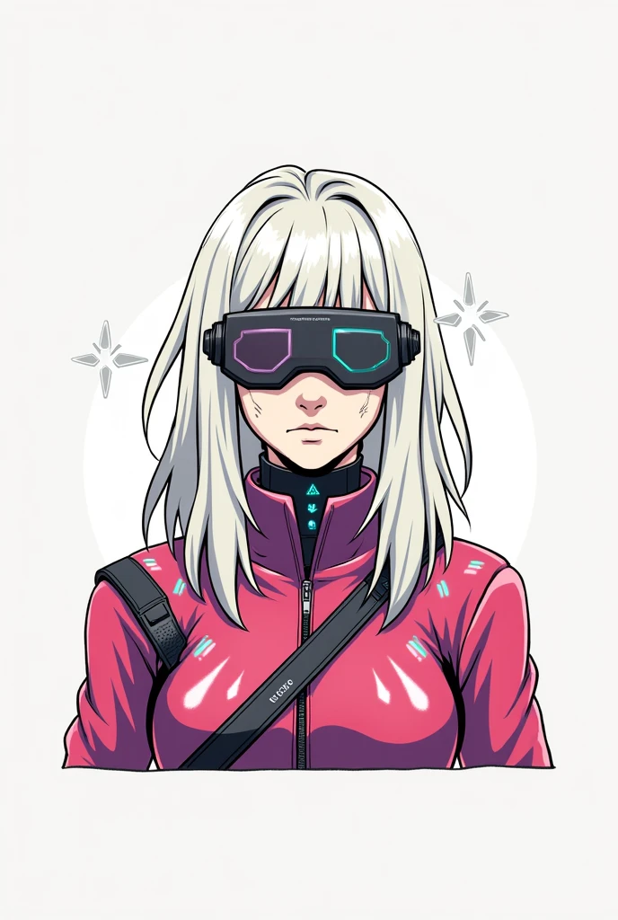 Cyberpunk futuristic girl nft armored outfit