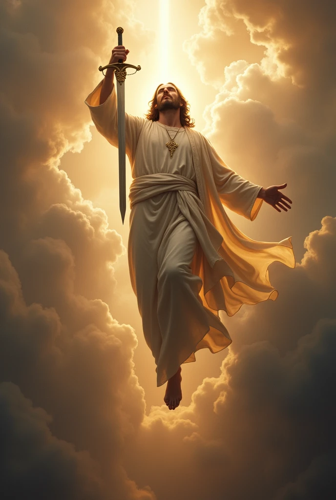 JESUS COMING DOWN WITH A SWORD FROM HEAVEN