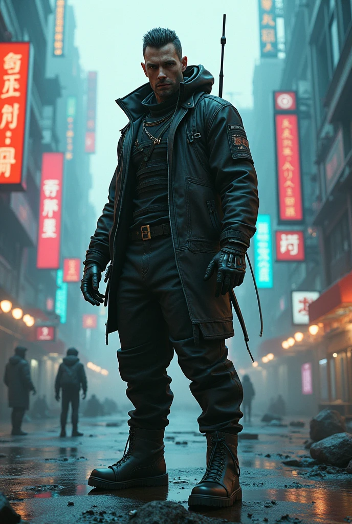 cyberpunk oc male