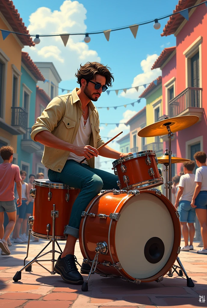 Drummer on the square