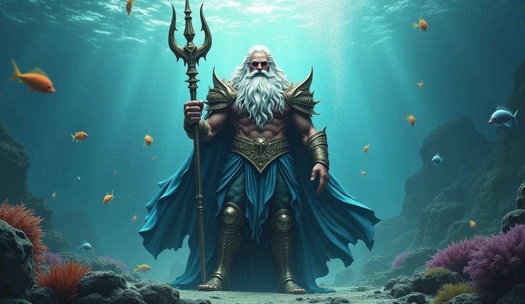 King Triton holding his trident