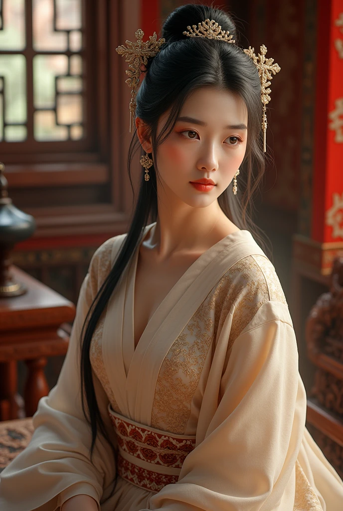 In the full Tang Dynasty, a beautiful woman in an old man&#39;s harem
