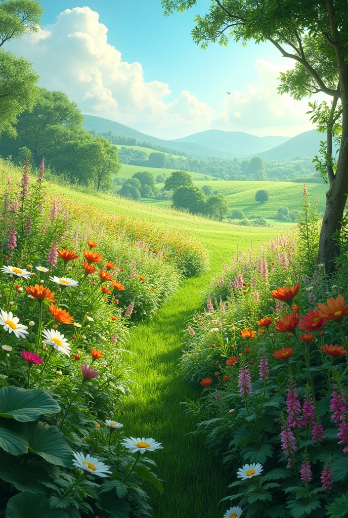 Field of plants