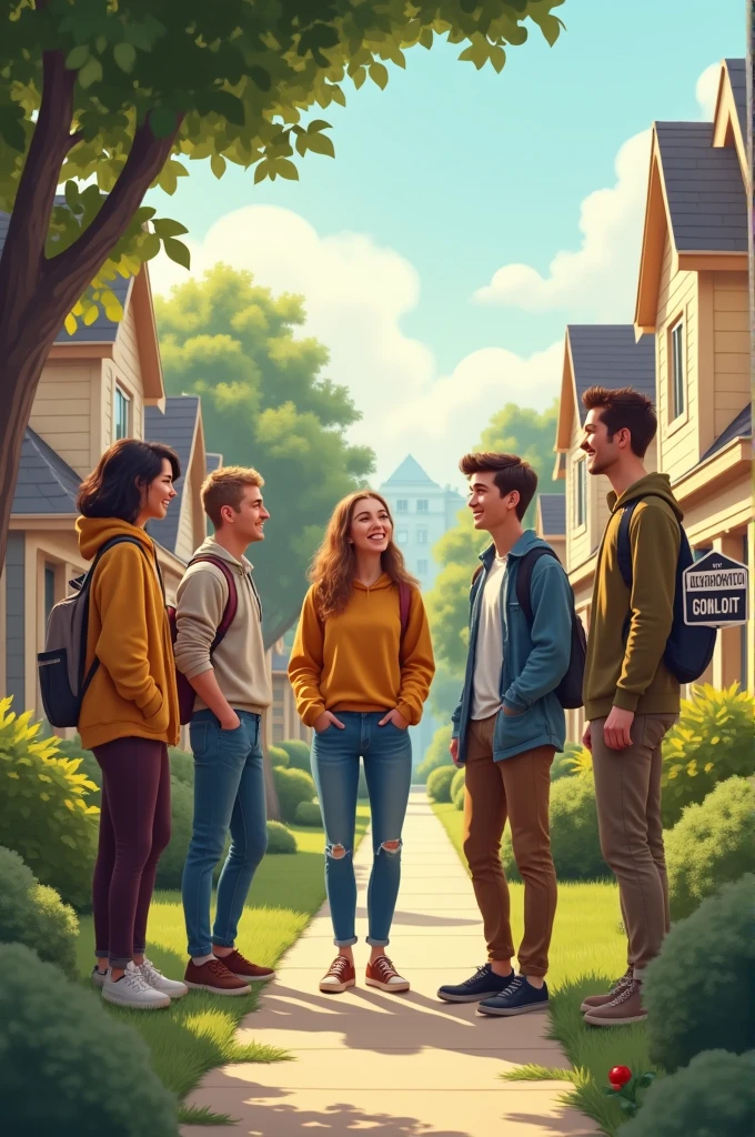 Create a group of friends who realize that there are many elderly people in their neighborhood.