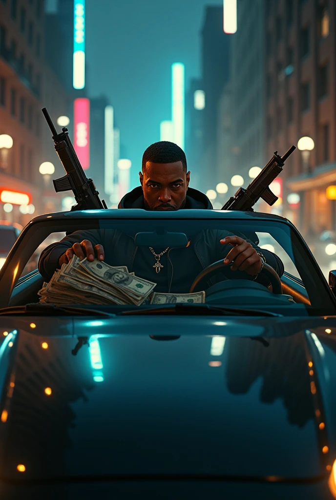 Dave East Driving Around Town With guns and money