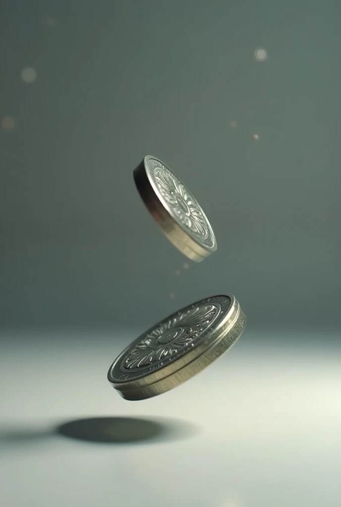 Short video coin falling on its feet