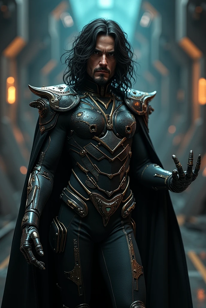Spoon fingers super villain suit with Chris Cornell's face