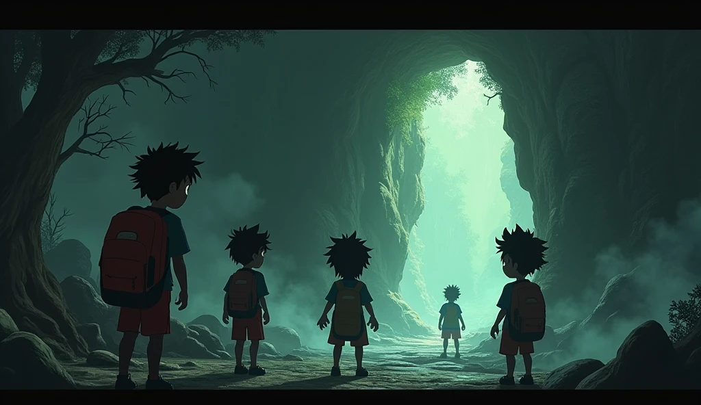 Ramen and his friends decide to explore the temple, teasing Ramen about being scared.