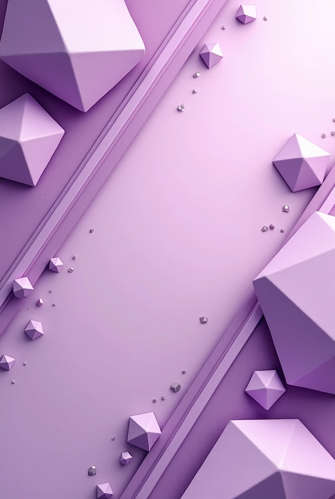 generates a horizontal rectangular background, lilac in color, with geometric shapes, glamour 