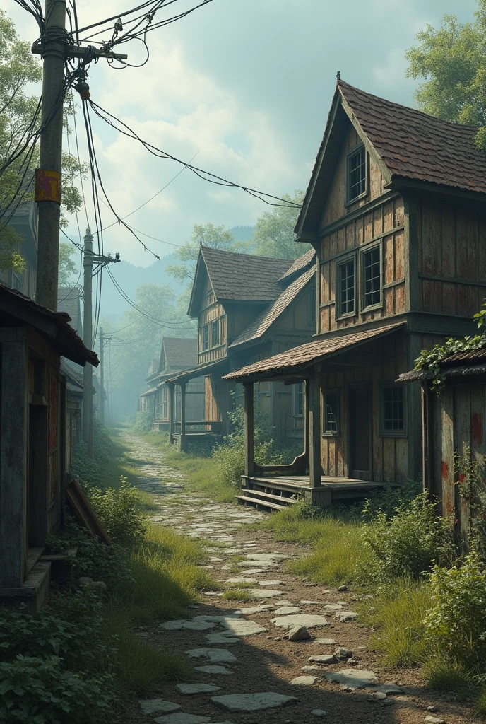 Almost abandoned village