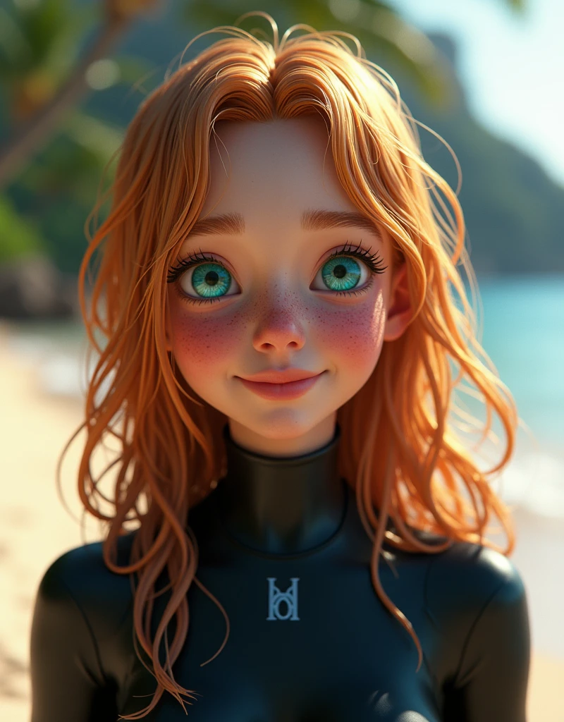  (((best qualityer))), highly detailed, high resolution. 2 female, blondie hair, clear green eyes, fleshy lips(work of art, photorrealistic:1.4, extremely complex:1.3), (photon mapping, radiosity, Physically based rendering, ultra resolution, hyperrealisti, 8k), ((((black carbon fiber wetsuit. smiling, giggling, Hawaiian ((girl head tilted back, lateral view)))), humid, [skin-detail:freckles:0.7], naturals, long and straight [Shiny Blonde Hair:Red hair:0.9], hypdertailed), ((out, plein-air, Hawaiian palm trees, Rabying, Raby, dim, dark sky, windy, hair wet, distant waterfall, beach chair, resting, icy blue eyes)))
