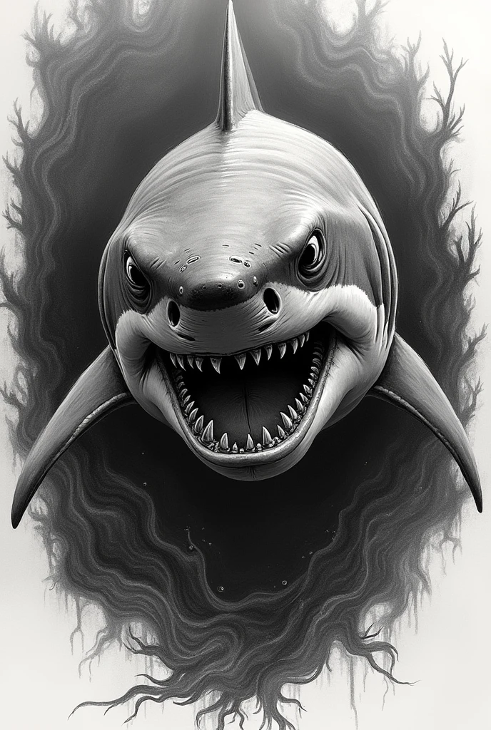 Shark tattoo sketch