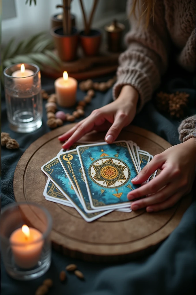 Instagram post with Tarot cards
