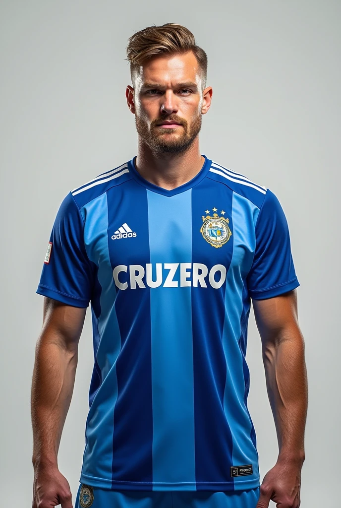 Zagueirk de Ligt wearing the Cruzeiro Sport Club shirt