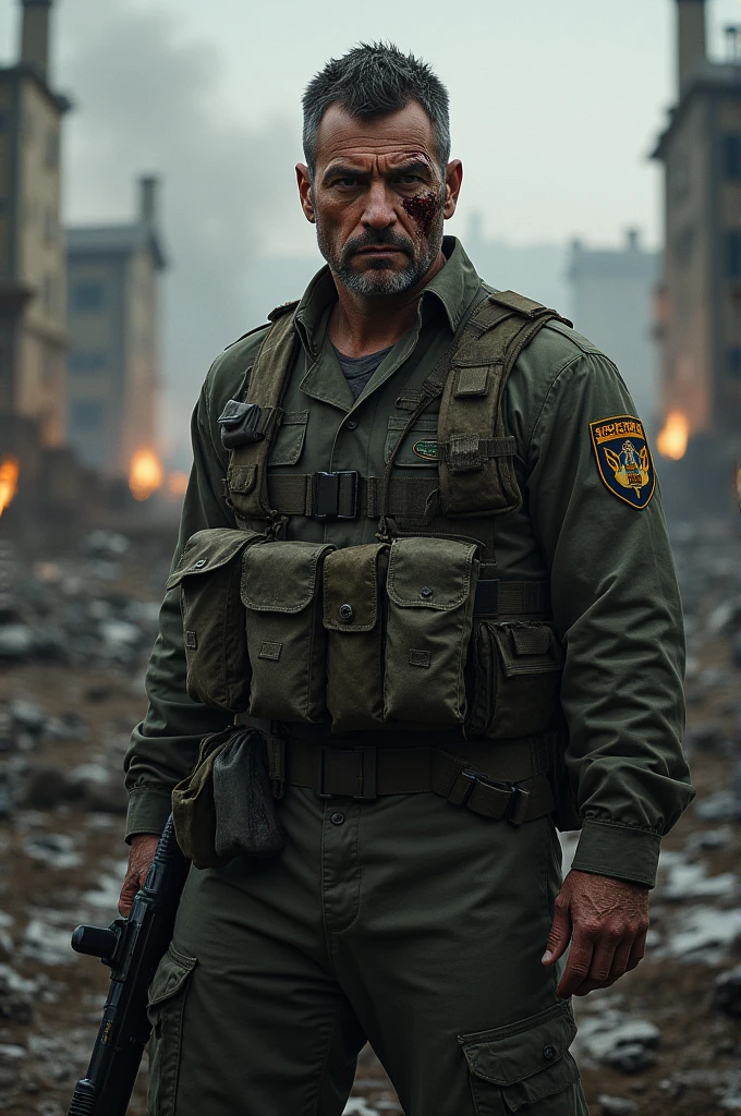 Wounded Military man