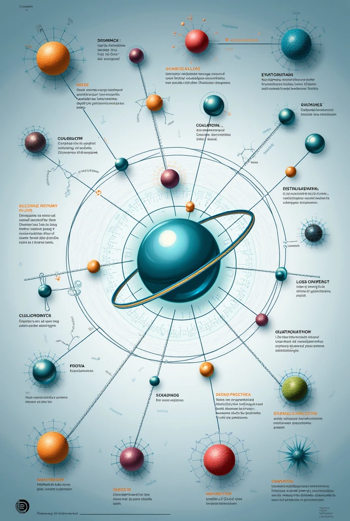 Create a poster about quantum chemistry in Spanish with legible font
